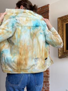 Tie Dye Jean Jacket, Tie Dye Jeans, Earth Tones, Simple Way, Jean Jacket, The Earth, Tie Dye, Jackets & Coats, Dye