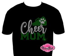 Rhinestone Transfer Only - Apparel not included Front design is 9.8 in wide x 8.8 in tall Can be created in any Rhinestone color I offer. We only use Luxe glass rhinestones, a high-quality product. Must have a heat press to adhere to your apparel Put your color choices order in the special order text box. Cheer mom glam. Sparkle from the crowd. Cheer Squad, Rhinestone Transfers, Cheer Mom, Gameday Outfit, Rhinestone Designs, Front Design, Team Colors, Style Design, Heat Press