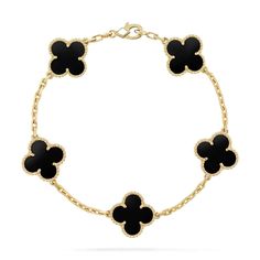 Clover Leaf Bracelet 15mm – Milan Jewelry Design Alhambra Van Cleef, Vintage Alhambra Bracelet, Alhambra Bracelet, Lizzie Hearts, Van Cleef And Arpels Jewelry, Van Cleef & Arpels, Country Rings, Clover Bracelet, Van Cleef And Arpels