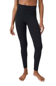 Work out or chill out in these smoothing high-waist leggings offered in an assortment of appealing hues. 24" inseam; 8 1/2" leg opening; 11" front rise; 14 1/2" back rise (size Medium) 79% polyamide, 21% elastane Machine wash, tumble dry By Free People; imported Free People Leggings, Never Better, Spring Wardrobe Essentials, Stirrup Leggings, Fall Wardrobe Essentials, High Waist Leggings, Sports Blazer, Free People Movement, Fp Movement