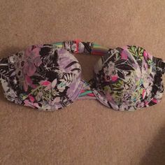 Stunning Victoria Secret Push Up Bandeau Bikini Swim Top (No Longer Sold !!) Size 34a. Stunning Back Strap Detailing. Purchased Online But Sadly Does Not Fit Just Trying To Get My Money Back. Does Not Come With Straps. Strapless Padded Swimwear For Swimming, Strapless Padded Swimwear, Strapless Padded Swimwear For Vacation, Purple Bandeau Tube Top For Beach, Party Strapless Swimwear With Padded Cups, Multicolor Strapless Tube Top For Beachwear, Purple Strapless Tube Top For Beach, Multicolor Strapless Swimwear For Swimming, Strapless Swimwear With Padded Cups For The Beach