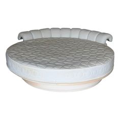 an inflatable bed is shown on a white background