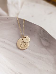 "Personalized August Birth Month Flower Necklace, Gladiolus Flower, Birthday Gift for Her, Initial Necklace, 14k Gold Filled, Sterling Silver, Charm Necklace, Mother Necklace, Custom Necklace Gladiolus - August Birth Month Flower Meaning: Strength * Integrity * Faithfulness * Persistence D E T A I L S * Gold Filled: Gold Filled Disc, Clasp and Chain. * Sterling: .925 Sterling Silver Disc, Clasp and Chain. P E N D A N T + L E N G T H * Gladiolus charm is 5/8\" in size. Initial charm is 3/8\" in s Rose Gold Birth Flower Jewelry For Birthday, Stamped 14k Jewelry For Mother's Day Birthday Gift, 14k Stamped Jewelry For Mother's Day Birthday Gift, Rose Gold Jewelry With Flower Charm For Birthday, 14k Gold Birth Flower Jewelry For Anniversary, 14k Gold Jewelry With Birth Flower For Anniversary, 14k Gold Jewelry With Flower Charm For Anniversary, Rose Gold Flower Jewelry For Birthdays, Gold Flower-shaped Jewelry For Birthday Gift