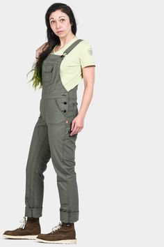 Women’s Freshley Lightweight Overalls Flex suspenders. Don’t get caught up. Twine Hole™. Spool in. Pull out. Hip Slot™. Just clip it. Zip pocket. Don’t lose your shit. Crotch gusset. Free the squat. Reinforced knee. Don’t blow it. Knee slot. Put a pad in it. Tough cuff. Don’t fray the hem. Stay tough but keep your cool. In Freshley lightweight overalls. We know you want it all. Straight leg overalls that flatter your bod. 15 pockets to stash your tools. Tough fabric so you can work like the phen Straight Leg Overalls, Canvas Pants, Shake It Off, Fine Fabric, Keep Your Cool, Work Pants, Suspenders, Stretch Jeans, Denim Pants