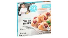 a box of pigs in a blanket is shown