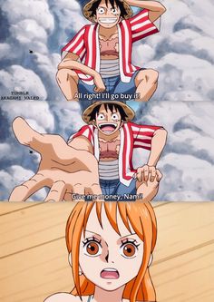 one piece is being watched by another person