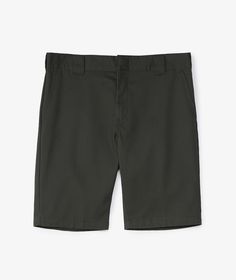 Inspired by workwear, these slim fit shorts by Dickies are designed to be both convenient and comfortable for your working days. Sitting below the waist and reaching just above the knee, this khaki garment comes with functional details in the form of easy access pockets and even a practical phone pocket. It is made of a dual blend twill construction for durability and a wrinkle and stain-resistant fabric, so you’ll have no issues taking care of it! Workwear Solid Shorts With Side Pockets, Knee-length Workwear Shorts With Welt Pockets, Dickies Cutoff Shorts, Utility Shorts With Built-in Shorts In Solid Color, Patagonia Baggies, Green 4-way Stretch Shorts For Outdoor, Dickies 874, Work Shorts, Billionaire Boys Club