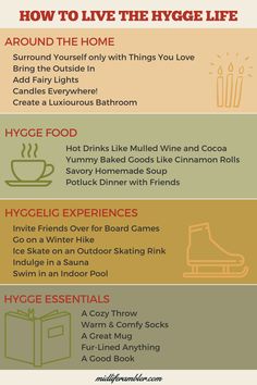 Hygge Hobbies, Hygge Lifestyle Inspiration, Hygee Home, Hygge Food, Hygge Ideas, Fall Hygge, Winter Hygge, Hygge Book, Hygge Living