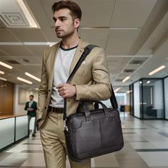 Embrace the Distinguished Gentleman's Leather Bag, where luxury meets practicality. Crafted from exquisite cow leather with an alligator texture, this bag is a blend of durability and elegance for the man of impeccable taste. Black Textured Leather Shoulder Bag For Business Trips, Luxury Business Laptop Shoulder Bag, Textured Leather Satchel For Business Trips, Textured Leather Shoulder Bag For Business Trips, Elegant Textured Leather Shoulder Bag For Business Trips, Black Leather Bags For Business Meetings, Business Leather Bag With Textured Leather, Professional Leather Shoulder Bag For Business Trips, Textured Leather Business Bags