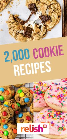 2, 000 cookie recipes are featured in this collage