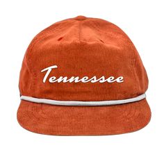 Corduroy SnapBack custom hats by Rainbox. Tennessee puff embroidery. Fits big heads, too! Third color option coming soon. Puff Embroidery, Tennessee Football, Snap Backs, Custom Hats, Waffle Knit, Knit Beanie, Yellow Black, Concert Outfit, Snapback Hats