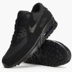 Nothing As Fly, Nothing As Comfortable, Nothing As Proven. The Nike Air Max 90 Stays True To Its Og Running Roots With The Iconic Waffle Sole, Stitched Overlays, And Classic Tpu Details. Classic Triple Black Celebrates Your Fresh Look While Max Air Cushioning Adds Comfort To The Journey. A Timeless Classic For All Ages Excellent Comfort And Ultimate Style! That's The Nike Air Max 90 Leather! This Retro Running Shoe Is The Perfect Example Of A Sneaker That Just Keeps Getting Better And Better Ove Nike Air Max 90 Leather, Nike Air Max Black, Air Max 90 Leather, Retro Running Shoes, Ankle Mobility, Air Max Shoes, Nike Shoes Air Max, Black Trainers, Getting Better