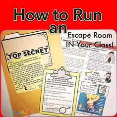 an escape room in your class how to run