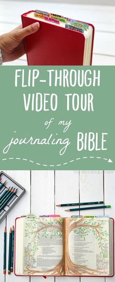 an open bible with the title flip through video tour of my speaking bible