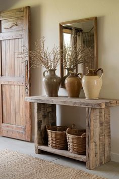 Looking for Primitive Decor Ideas? These designs include baskets, rugs, and woven details for texture and warmth.