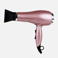 This powerful Rose Gold Ionic blow dryer uses ionic technology to maintain moisture and eliminate frizz by sealing the hairs’ cuticle while boosting shine. Equipped with two speeds, three heat settings and a cool shot button, this dryer is perfect for all hair types and textures. Which Aria Beauty Blowdryer is best for you? Click here to view our chart to point you in the right direction instantly! Why You Need It Two speeds plus three heat settings. Powerful 1800-2000W DC motor for fast drying. Fun Shots, Blow Dryer, Dc Motor, All Hair Types, Styling Tools, Hair Types, Hair Tools, Or Rose, Moisturizer