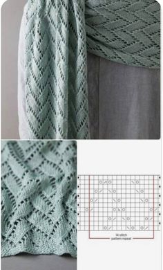 the knitting pattern for this shawl is easy to knit and looks great on someone's body