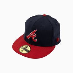 Support your favorite team, the Atlanta Braves, with the New Era MLB 59FIFTY Fitted Hat! It's made with really good stuff, so it fits nicely and feels great. And guess what? The Braves logo is right on the front, so everyone can see you're cheering for them. Whether you're at the game or just chilling, this hat is a must-have for any big fan like you! Color: Black / Red Style: NEAB-BLKRED Casual Brimmed Fitted Hat For Baseball Season, Casual Red Hats For Fan Gear, Casual Red Hats For Baseball Season, Casual Red Fitted Cap, Casual Red Hat For Baseball Season, Red Baseball Cap For Winter, Red Hats For Fan Gear, One Size Fits Most, Casual Red Baseball Hats, Red Fitted Hat With Flat Bill