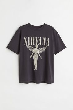 Nirvana Tshirt, Nirvana Shirt, Outfit Png, T Shirt Png, Band Shirts, Tees For Women, Nirvana, Printed Tees, Oversized Tshirt