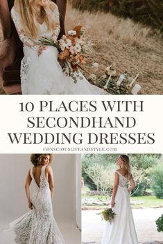 the top 10 places with secondhand wedding dresses