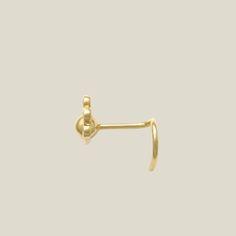 Add elegance to your nose piercing with our 14K Solid Gold Triple Diamond Round Corkscrew Stud. Crafted with natural, genuine diamonds for a stunning look. This item is sold individually, not as a set. Metals: 14K Solid Gold Gem Type: Diamond Total Carat Weight: 0.014ctw Stone Shape: Round (1mm x 3 PCS) Stone Color: G-H (Near Colorless) Stone Clarity: SI1-SI2 (Slightly Included) Stone Setting: Bezel Post Thickness: 22G (0.6mm) Post Length: 6.4mm(Including "U" post Item Weight: 0.24g Yellow Gold Screw Back Piercings As Gift, Yellow Gold Screw Back Piercings For Gifts, Yellow Gold Nose Studs With Prong Setting For Gift, Classic 14k Yellow Gold Nose Studs, Classic 14k Gold Nose Studs As Gift, 14k Yellow Gold Internally Threaded Nose Rings, Classic Yellow Gold Internally Threaded Nose Studs, Elegant 14k Yellow Gold Nose Rings, Classic Yellow Gold Nose Studs Gift