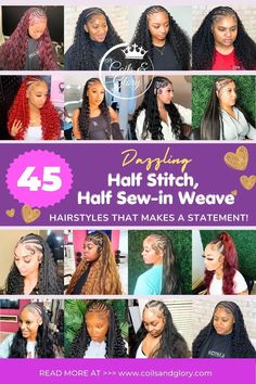 Stunning Half Sewin Hairstyles for Bold and Beautiful Look!