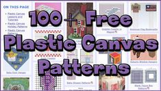 100 + free plastic canvas patterns