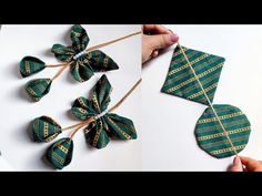 how to make an origami flower with ribbon