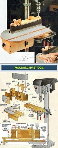 an instruction manual for woodworking with instructions on how to use the driller and router