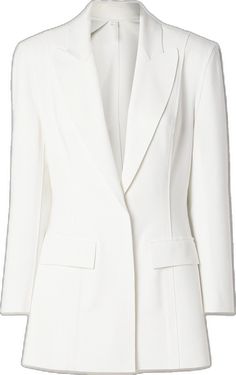 Jersey Blazer, Flat Dress Shoes, Gucci Eyewear, Dress Flats, Norma Kamali, White Jersey, White Blazer, Ski Wear, Everyday Wardrobe