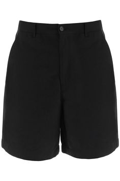 Cotton-blend bermuda shorts by7 Acne Studios featuring a concealed zippered closure with button, elasticated back of the waist, and two slash pockets. Regular fit. The model is 187 cm tall and wears size 48. Size Info IT Color Detail Black Made In Romania Material 60% CO 40% PL Season One spring Season Two summer Product clothing Brand Acne Studios Size And Fit Classic Knee-length Cotton Bermuda Shorts, Classic Bermuda Shorts With Built-in Shorts, Bermuda Shorts For Workwear With Belt Loops, Knee-length Cotton Bermuda Shorts With Belt Loops, Cotton Bermuda Shorts For Work, Bermuda Cotton Shorts For Workwear, High-waisted Cotton Cargo Shorts For Work, Classic High-waisted Bermuda Shorts With Relaxed Fit, Classic High-waisted Bermuda Shorts