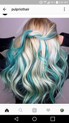 Summer hair Blue Balayage, Pulp Riot Hair Color, Mermaid Hair Color, Dyed Hair Pastel, Pulp Riot Hair, Teal Hair, Pulp Riot