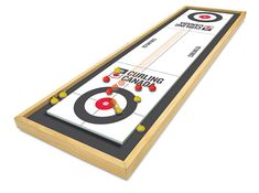 an image of a board game setting on the table for playing curling games with friends