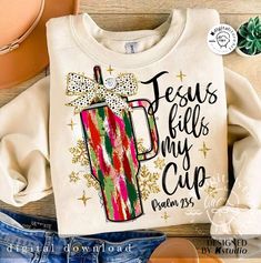 Cute Sublimation Designs, Fill My Cup, Bible Design, World Png, Christian Shirts Designs, Christmas Bible, Christmas Tee Shirts, Glitter Shirt, Christmas Sublimation Designs