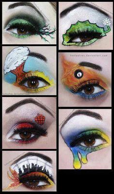 different eye makeup looks for the eyes