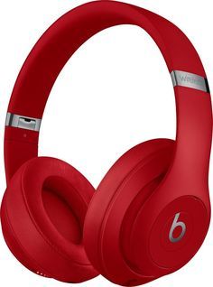 the beats on ear headphones are red