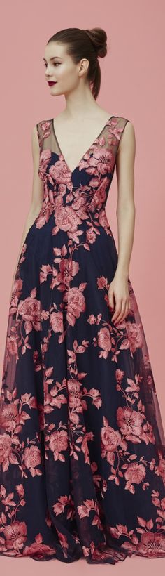 Silueta "Y" Pre Fall 2016, Salwar Kamiz, Floral Fashion, Marchesa, Fall 2016, Pre Fall