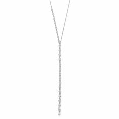 [Diamond Engagement Rings, Diamond Stud Earrings, and Gold Jewelry Online]-Angelucci Jewelry Lariat Necklace Silver, Bezel Diamond, Lariat Necklace, Metal Necklaces, Fashion Jewelry Necklaces, Black Crystals, Silver Stars, 925 Sterling Silver Jewelry, Gold Plated Sterling Silver