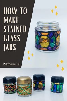 how to make stained glass jars