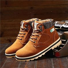 Mens Business Shoes, Warm Winter Boots, Basic Boots, Warm Snow Boots, Mens Snow Boots, Winter Outfits Men, Business Shoes, Brogue Shoes, Martin Boots