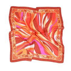 Composition: 100% silk. Size: 83x83 cm or 32.7x32.7 inch. Silk scarves is suitable for all year round wearing as a shawls, handbag accessory, hat decoration, cowboy neckerchief, hair band, waist band, hair accessories. Feel fabulously stylish with our super soft and elegant 100% silk scarf.  This scarf is suitable for any occasions and seasons. Great gift for sophisticated women.  It can be widely used as a headdress, hand band, wrist band, waist band, neckerchief, hijab, beach scarf and even a Red Satin Scarves As Gifts, Elegant Red Square Silk Scarf, Trendy Brown Scarves For Gifts, Multicolor Rectangular Pocket Square For Gift, Red Trendy Silk Scarf For Summer, Red Rectangular Silk Scarf, Trendy Red Silk Scarf For Summer, Trendy Multicolor Silk Scarf, Trendy Brown Silk Scarf