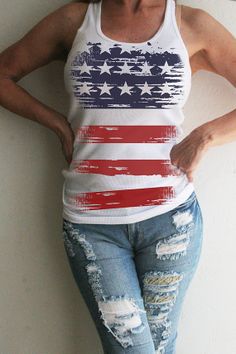 Southern Girl Fitted Tank Top with American Flag - by SouthernGirlApparel, $27.50 Patriotic Pride!!! I love my country!!! Patriotic Crew Neck Tank Top For 4th Of July, 4th Of July Sleeveless Flag Print Top, 4th Of July Cotton Tank Top, Sleeveless Flag Print Tops For 4th Of July, Red Sleeveless Tank Top With Flag Print, Patriotic American Flag Print Sleeveless Top, 4th Of July White Tank Top With Flag Print, Patriotic Sleeveless Top With American Flag Print, Patriotic Sleeveless Top With Flag Print