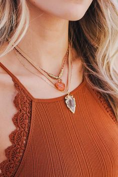 Carnelian & Brown Agate Suede Necklace Jewelry Leto Collection Gold Brown Agate, Carnelian Agate, Gemstone Drop Earrings, Gold Chain Necklace, Gold Charm, Gemstone Pendant, Layered Necklaces, Gold Chain, Gold Chains