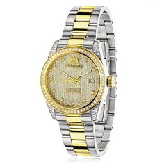 Check this out! Diamond Watches Women, Colorful Watches, Gold Plated Watch, Diamond Watches For Men, Luxury Watch Brands, Trendy Fashion Jewelry, Women Diamond, Beautiful Watches, Diamond Watch