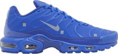 Nike Blue Trail Running Shoes With Air Max Cushioning, Blue Nike Air Max For Sports, Blue Nike Air Max Running Shoes, Blue Nike Air Max For Streetwear, Blue Nike Air Max With Synthetic Material, A Cold Wall, Air Max Plus, Great Deals, Air Max