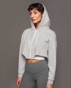 Apres Jacket — MICHI Thermal Fabric, Cropped Zip Up Hoodie, Cropped Zip Up, Crop Top Hoodie, High Intensity Workout, Performance Leggings, Shoulder Cut, Pocket Leggings, Jacket Design