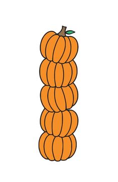 a stack of pumpkins sitting on top of each other