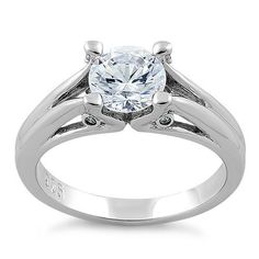 Top of ring height: 7.2mm

Top of ring width: 8mm

Band width: 3.2mm

Shank width: 2.8mm



Stone material: clear cubic zirconia

Center stone size: 7mm

Stone shape: round cut 

Center stone carat weight: 1.28ct

Total number of CZ stones: 1

Stone setting: prong setting



Metal: 925 sterling silver

Plating: rhodium plated

Finish: high polish Classic Birthstone Ring With Prong Setting In Cubic Zirconia, Modern Birthstone Ring With Round Cut Center Stone, Cubic Zirconia Birthstone Ring With Brilliant Cut, Modern Round Cut Birthstone Ring With Center Stone, Classic Cubic Zirconia Rings With Center Stone, Promise Ring With Diamond Cut Cubic Zirconia, Brilliant Cut Cubic Zirconia Birthstone Ring With Round Band, Cubic Zirconia Wedding Ring With Prong Setting, Solitaire Cubic Zirconia Diamond Ring