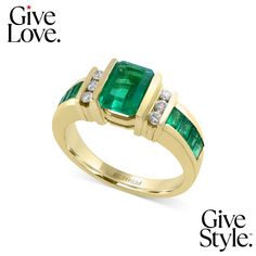 in stock Classic Emerald Ring With Pave Setting For Anniversary, Formal Emerald Ring With Channel Set Round Cut, Classic Round Cut Channel Set Emerald Ring, Formal Channel Set Round Cut Emerald Ring, Luxury Channel Set Emerald Ring For Anniversary, Emerald Ring With Diamond Channel Set For Anniversary, Channel Set Diamond Emerald Ring For Anniversary, Anniversary Emerald Ring With Diamond Channel Set, Anniversary Emerald Ring With Channel-set Diamonds