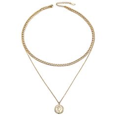 Sku: NSSN696STGC Details: The golden coin layered necklace is full of many simple details, and we simply cannot get enough details. This gold layered necklace has two lines-one with the most perfect pendant, and the other with a little design, adding some extra things. The layered coin necklace creates a beautiful layered look in just one step. Stainless Steel 316L features: With its resistance to rust and oxidation, this corrosion-resistant alloy is ideal for long-lasting jewelry designs. This Gold Coin Pendant Necklace For Layering, Gold Chain Necklace With Coin Pendant For Layering, Gold Dainty Coin Necklace For Layering, Dainty Gold Coin Necklace For Layering, Gold Layered Necklace With Coin Pendant, Gold Layered Necklace With Double Chain Pendant, Chain Necklace With Coin Pendant For Layering, Gold Layered Necklace With Round Pendant And Double Chain, Gold Layered Charm Necklace Choker